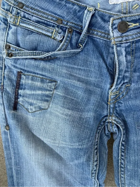 Taverniti So Jeans Y2K size 27 low rise flare denim Paris Hilton Jessica alba - Picture 7 of 15